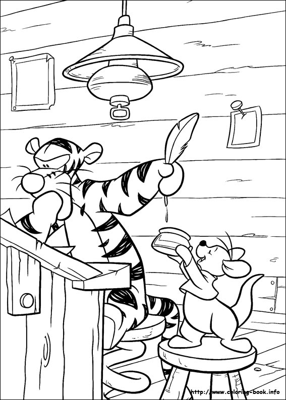 Winnie the Pooh coloring picture